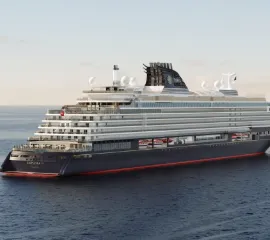 Das Schiff EXPLORA II im See.