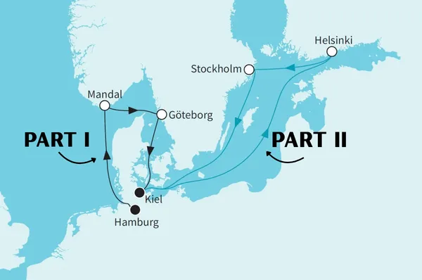 Die Route der Full Metal Cruise XIV