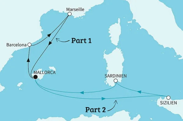 Die Route der Full Metal Cruise XIII