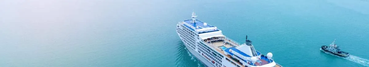 Weit auf dem Ozean schwimmt ein Schiff der Phoenix-Flotte. Buchen Sie Ihre Reise und gehen auch Sie auf Kreuzfahrt.