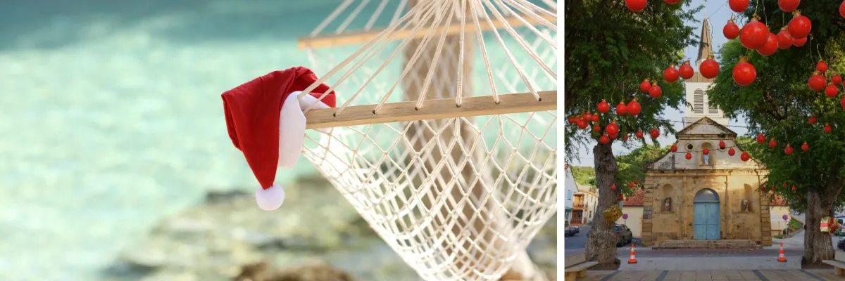Weihnachten in der Karibik Ob mit der Weihnachtsmütze am Strand zu liegen oder diee geschmückten Straßen Martiniques zu sehen: AIDA bringt Sie über Weihnachten und Silvester an die schönsten Orte der Karibik.
