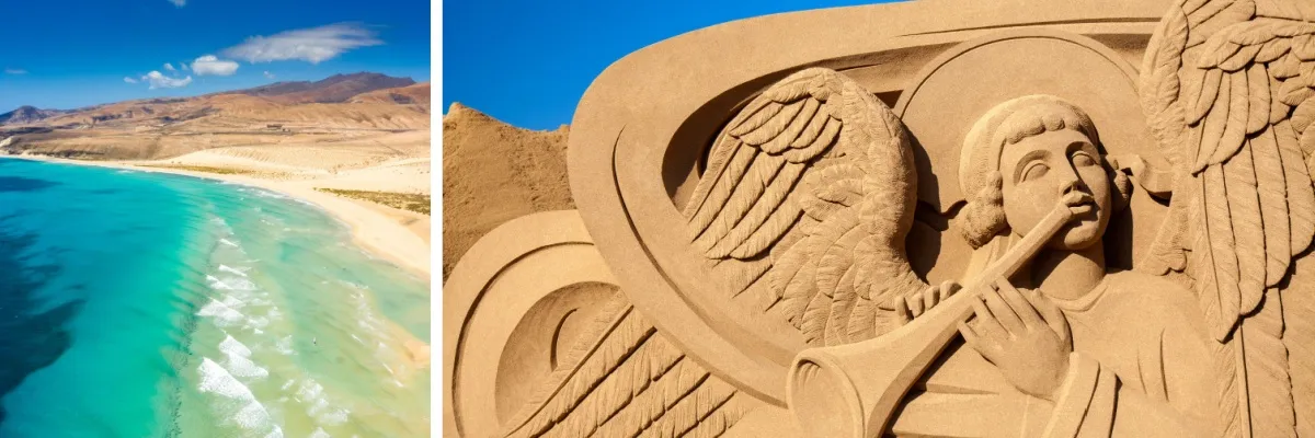 Traumhafte Strände und Traditionen Die Kanaren sind der perfekte Ort für eine Kreuzfahrt mit AIDA über Weihnachten und Silvester. Besuchen Sie die Traumhaften Strände von Fuerteventura oder bestaunen Sie die Belén de Arena.