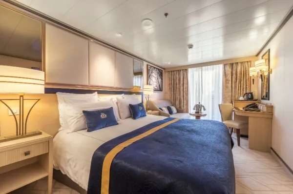 Kabinen und Suiten auf der Queen Mary 2 Luxuriöse Suite an Bord der Queen Mary 2.