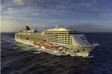 Die Pride of America auf Hawaii-Kreuzfahrt.