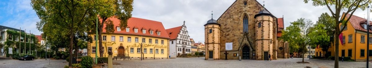 Blick auf die Altstadt von Schweinfurt