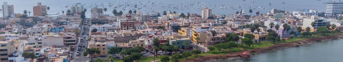 Die Skyline von Callao von oben fotografiert.