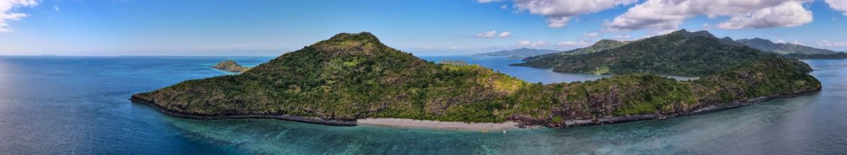 Blick auf Insel Mayotte im Indischen Ozean.