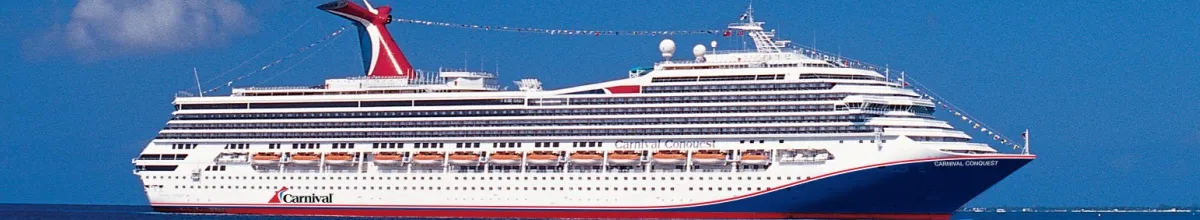Das Kreuzfahrtschiff von der Seite fotografiert.