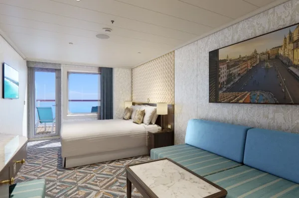 Terraza Carnevale Kabine Terraza Carnevale Kabine an Bord der Carnival Venezia.