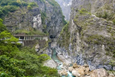 Blick auf die Taroko-Schlucht bei Hualien.