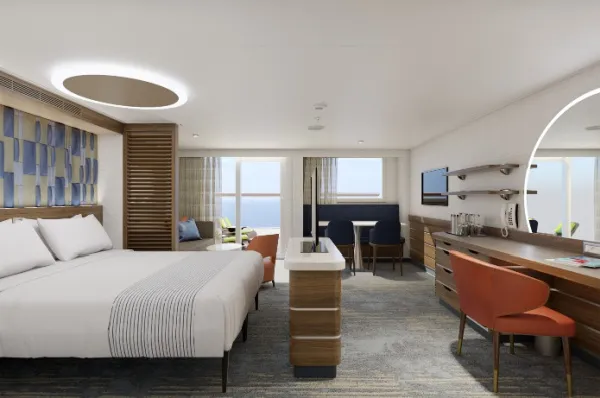 Die Carnival Excel Suite an Bord der Mardi Gras.