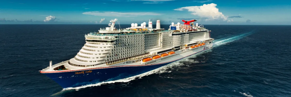 Die Mardi Gras auf dem Meer.