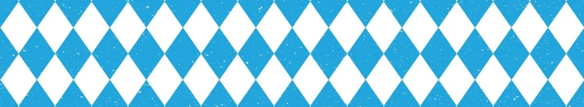Die Bayrische Flagge mit blauen und weißen Karos.