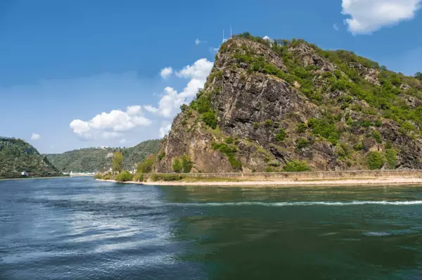Der Loreley-Felsen bei St. Goarshausen