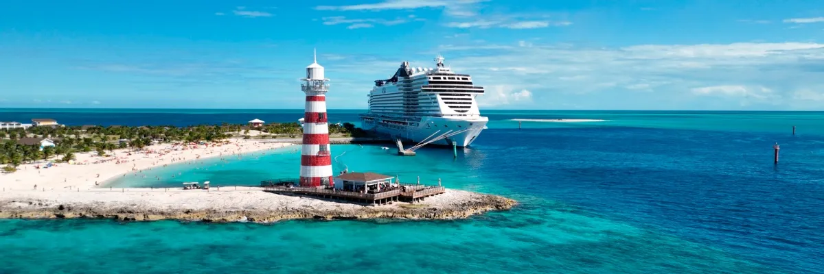 Auf der Privatinsel Ocean Cay von MSC lassen sich Weihnachten und Silvester besonders entspannt feiern.