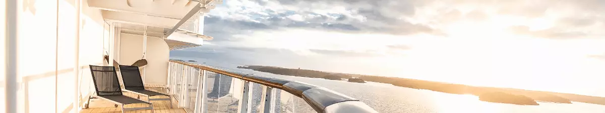 Ausblick von der Mein Schiff 1, Premium Verandakabine.