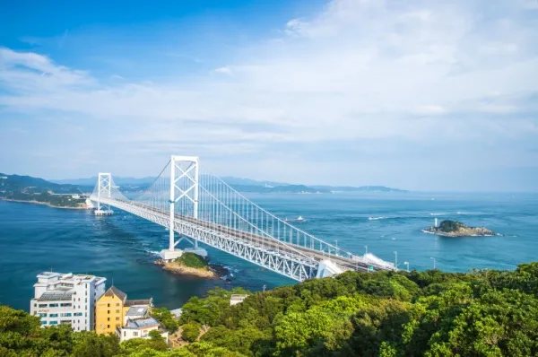 Brücke vor Tokushima.