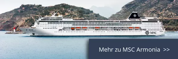 MSC Armonia auf dem Meer