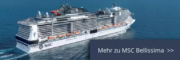 MSC Bellissima auf dem Ozean