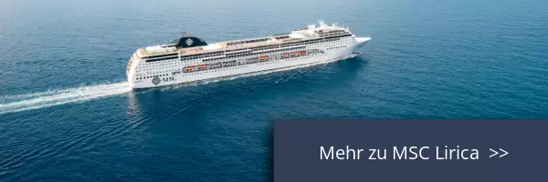 MSC Lirica auf See, Seitenansicht