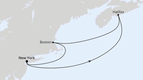 New York City - New York City - Halifax - Boston - Boston - New York City - New York City