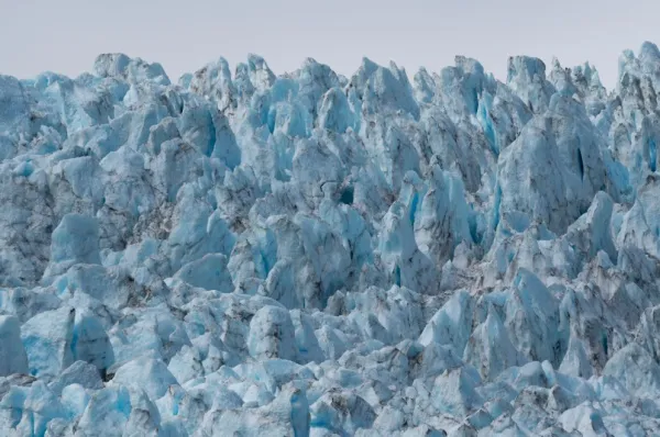 Die Eisspitzen des Aialik-Gletschers ragen empor.