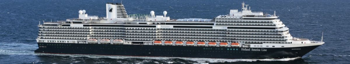 Die Nieuw Amsterdam auf dem Meer.