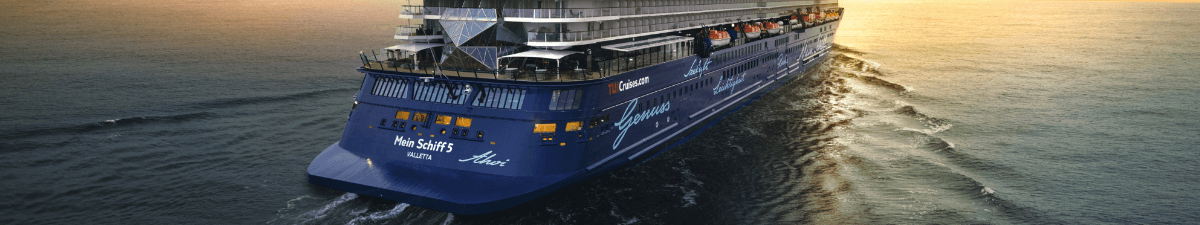 Die Mein Schiff 5 auf dem offenen Meer
