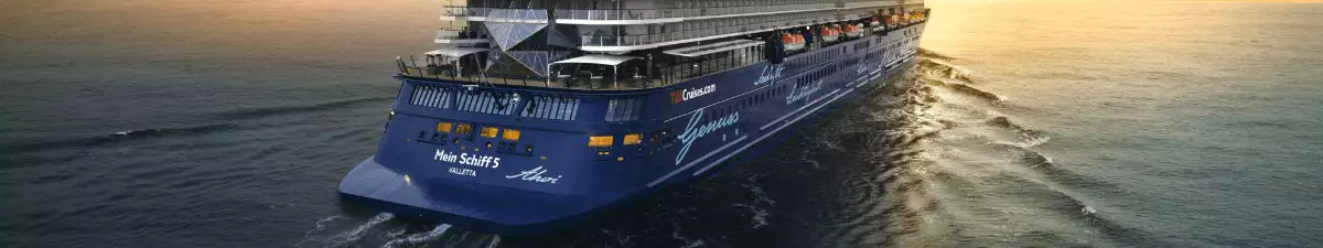Die Mein Schiff 5 auf dem offenen Meer