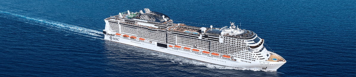 MSC Kreuzfahrten Symbolbild - die MSC Grandiosa auf hoher See.