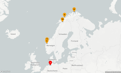 Bremerhaven - Nordfjordeid - Tromsø - Honningsvåg - Narvik - Ålesund