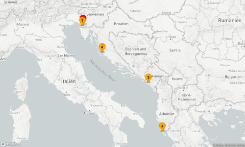 Triest - Kotor - Korfu - Zadar - Koper