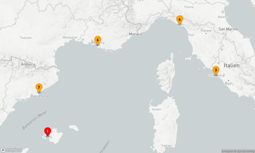 Palma de Mallorca - Rom / Civitavecchia - La Spezia - Marseille - Barcelona