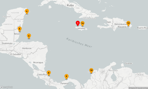 Montego Bay - Cozumel - Belize - Roatán - Limón - Colón - Cartagena (CO) - La Romana - Ocho Rios