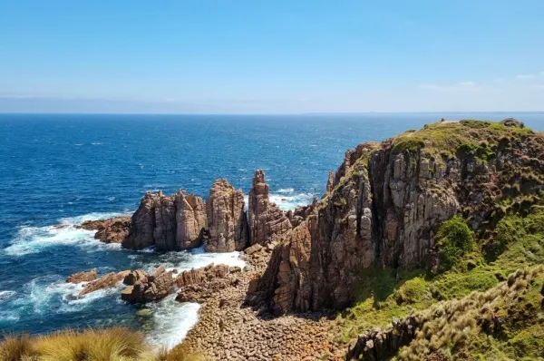 Cape Woolamai Felsige Küste in Australien am Cape Woolamai.