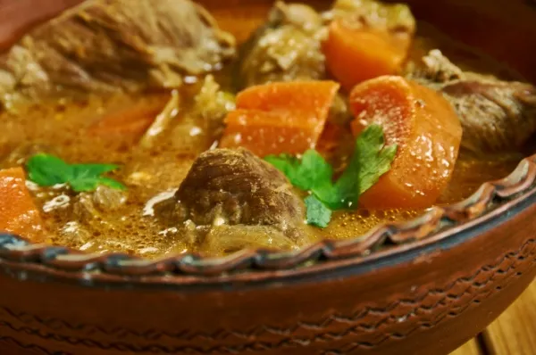 Palmnut Soup, traditionelles Suppengericht aus Lomé.