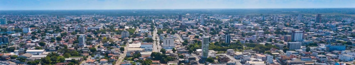 Blick auf die Stadt Macapá von oben.