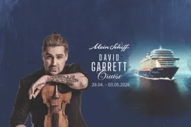 Banner der David Garrett Cruise mit Mein Schiff 1