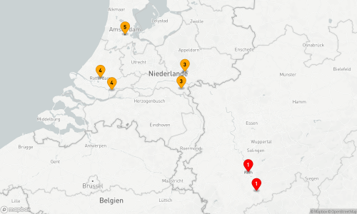 6 Nächte - Auf dem Rhein zu André Rieu Route: Köln - Bonn - Nijmegen - Arnheim - Dordrecht - Rotterdam - Amsterdam