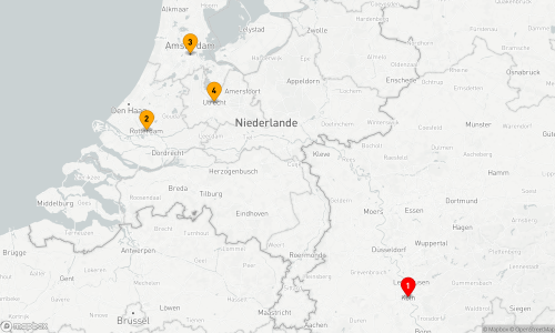 5 Nächte - Rhein Stadt Erlebnis Köln - Rotterdam - Amsterdam - Utrecht