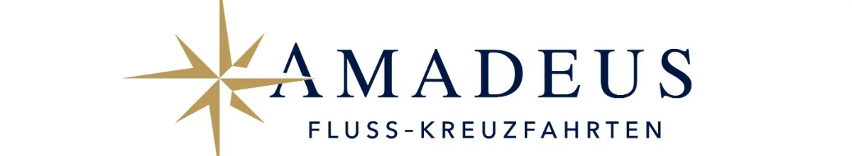 Das Amadeus Logo mit blauer Schrift auf weißem Hintergrund.