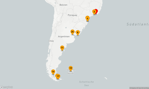 Rio De Janeiro (2 Tage) - Ilha Grande - Porto Belo - Itajaí - Punta Del Este - Puerto Madryn - Punta Arenas - Puerto Williams - Ushuaia - Stanley - Buenos Aires (2 Tage)