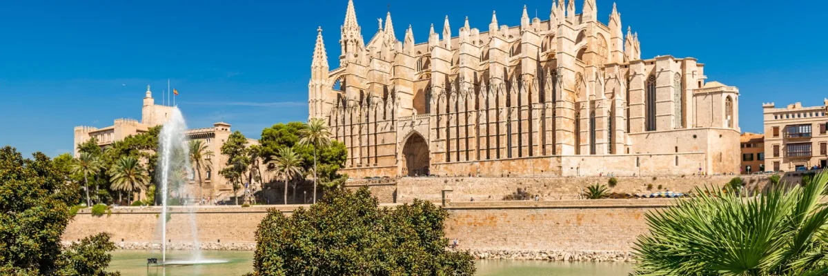 Die Kathedrale in der spanischen Stadt Palma.