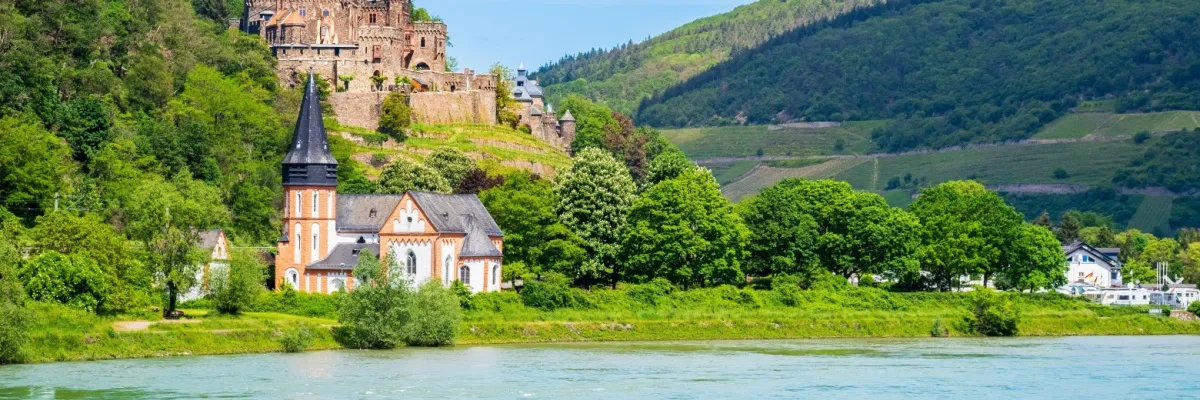 Blick über Cochem am Rhein