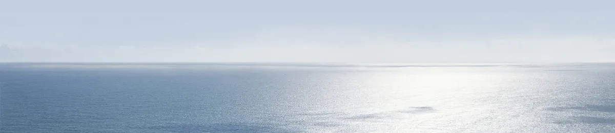 Banner-Bild für die MSC Erlebniswelten mit einer weiten, ruhigen Meeresoberfläche, auf der sich die Sonne spiegelt. Die minimalistische Szene symbolisiert die Freiheit, die eigene Kreuzfahrt mit den MSC Erlebniswelten individuell zu gestalten.
