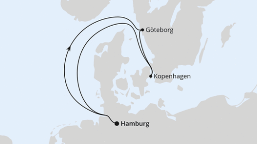 Hamburg - Göteborg - Kopenhagen - Hamburg