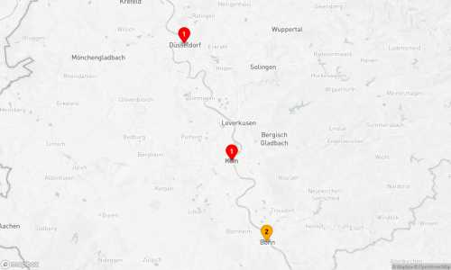 Köln - Düsseldorf (2 Tage) - Bonn (2 Tage) - Köln (2 Tage)