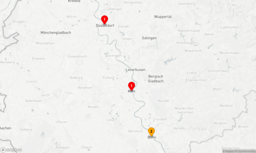 Köln - Düsseldorf (2 Tage) - Bonn (2 Tage) - Köln (2 Tage)