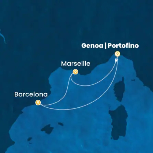 Genua | Portofino - Marseille (Frankreich) - Barcelona (Spanien) - Genua | Portofino