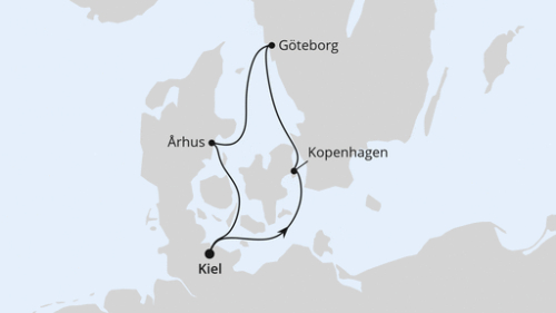 Kurzreise Schweden & Dänemark ab Kiel Kiel - Kopenhagen - Göteborg - Arhus - Kiel
